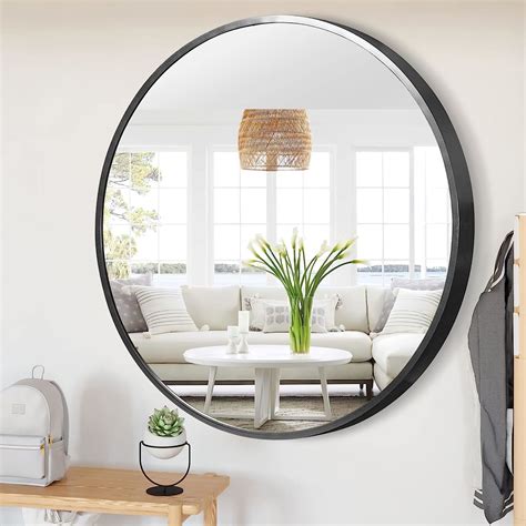 Classic Black Frame Round Mirror (50cm / 60cm / 70cm / 80cm / 90cm ...