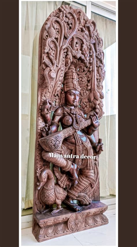 6 feet Saraswati Wall panel – Manvantra Decor