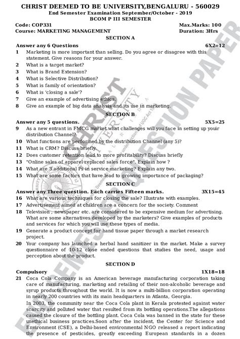 COP331 - Iijg. - CHRIST DEEMED TO BE UNIVERSITY,BENGALURU - 560029 End ...