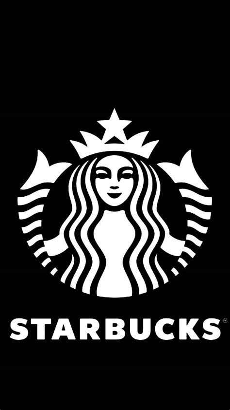 Download Black White Starbucks iPhone Wallpaper | Wallpapers.com
