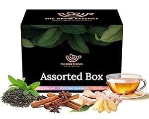 The Brew Essence 100% Pure and Natural Assorted Tea Bag | 100% Whole ...