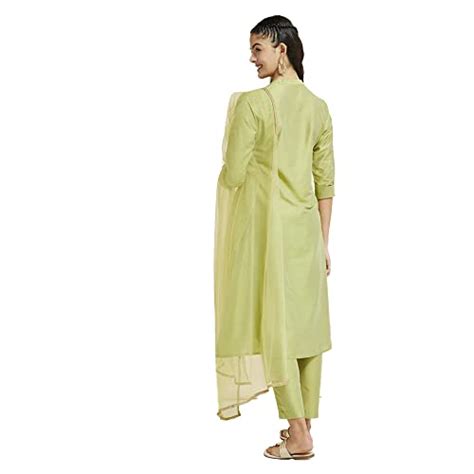 Buy Kashish by Shoppers Stop Embroidered 3/4 Sleeves Calf Length Womens ...