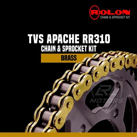 TVS Apache RR 310 Rolon Brass Chain & Sprocket Kit – LRL Motors