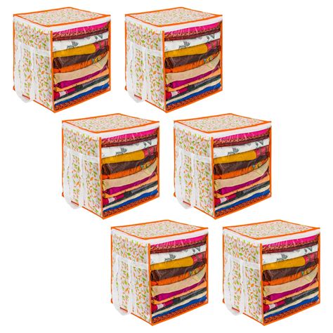 PrettyKrafts XL Saree Cover, Clothes Storage Bag, Storage Organizer Bag ...