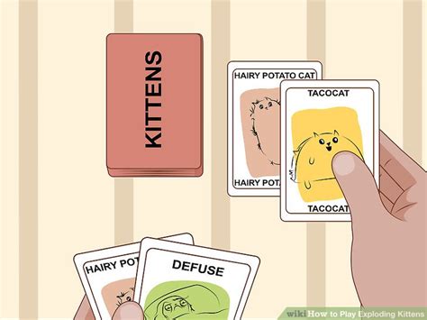 How to Play Exploding Kittens Card Game 的图像结果