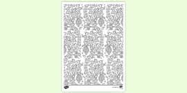 Islamic Geometric Pattern Colouring Sheet | Colouring Sheets