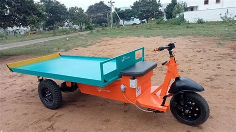 E-Rickshaw Loader and Utility Vehicle - 2 Seater cargo Electric Vehicle ...