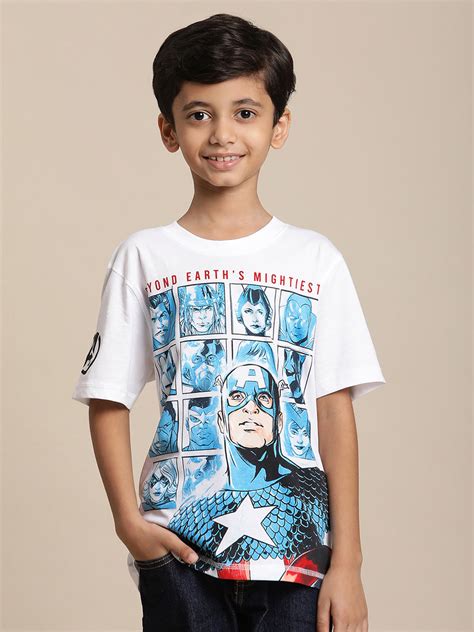 Avengers White Tshirt For Boys – Kidsville