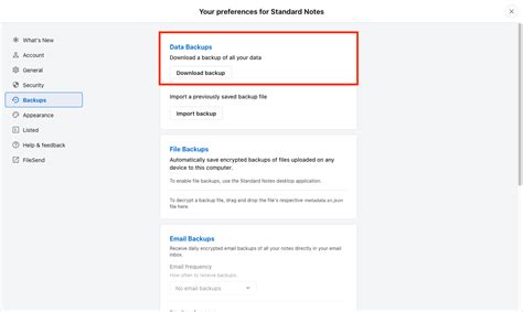 Image result for Standard Notes Backup