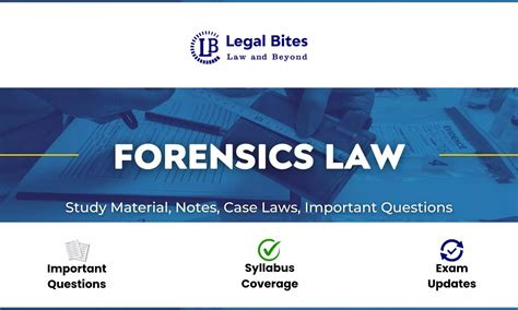 Forensic Law - Notes, Case Laws And Study Material