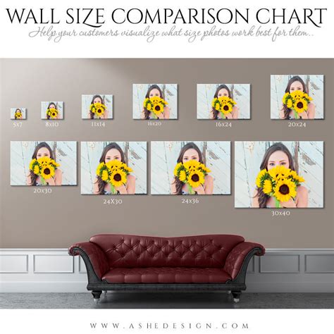 Ashe Design | Wall Display Guides | Size Comparison Chart - Landscape – AsheDesign