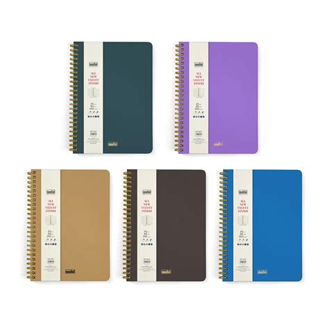 Velvet Finish Notebook, A5 (Unruled) (NA504) – 160 pages – Filex ...