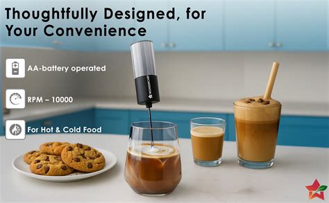 Wonderchef Regalia Milk Frother | Rich and Creamy Froth in Seconds | S