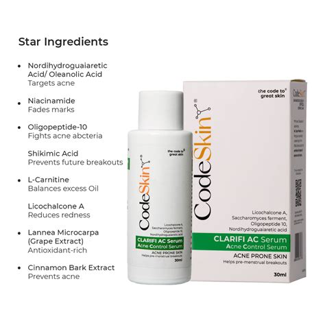 CLARIFI AC Serum (Acne-Control) – CodeSkinIndia