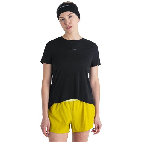 Icebreaker T-Shirt Femme - Merino 125 Cool-Lite™ Speed Slit Back - Noir