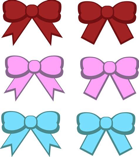 Colored bows, vector. 16257790 Vector Art at Vecteezy