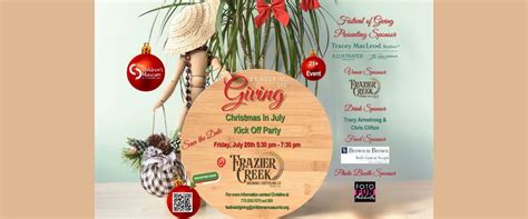 Festival of Giving Christmas in July Kick Off Party, Frazier Creek ...