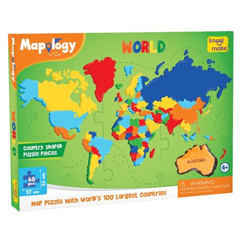 Imagimake Mapology World Map Puzzle - Blissberry