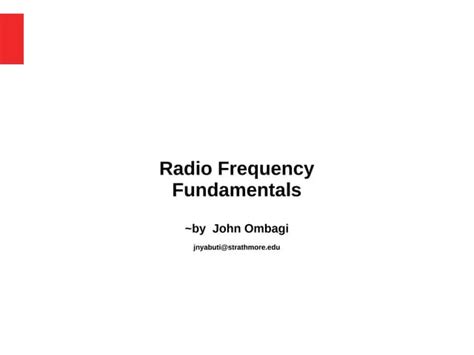 Image result for Radio Frequency Tutorial