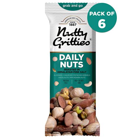 Buy NUTTY GRITTIES DAILY NUTS ROASTED IN HIMALAYAN PINK SALT -210G ...