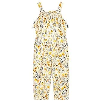 Hopscotch Girls Cotton Budding Bees Floral Jumpsuit in Blue Colour for ...