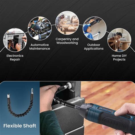 CHESTON Cordless Screwdriver Machine with 20 Bits | Battery Powered ...