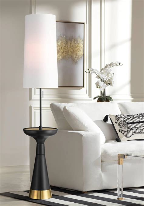 Possini Euro Design Otis Mid Century Modern 66" Tall Standing Floor ...