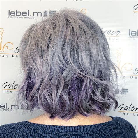 Silver & Purple Hair Color | Silver purple hair, Hair color purple ...