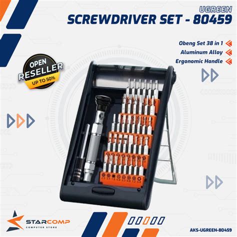Jual UGREEN 80459 Obeng Kit Screwdriver Set 38 in 1 Repair Tools ...