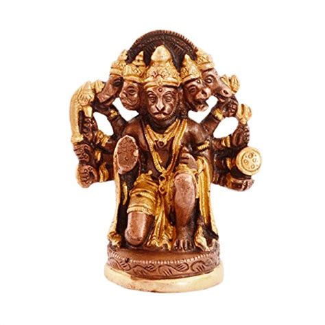 Buy Purpledip Hindu Religious Lord Hanuman/Bajrangbali Statue in Panch ...