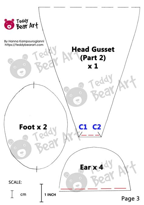 Image result for Memory Teddy Bear Patterns Free