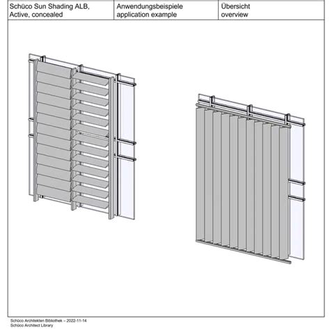 BIM objects - Free download! Sun Shading ALB, Hollow louvre blade ...
