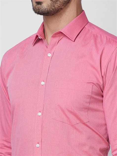Park Avenue Men Red Solid Slim Fit Cotton Shirt – MyRaymond