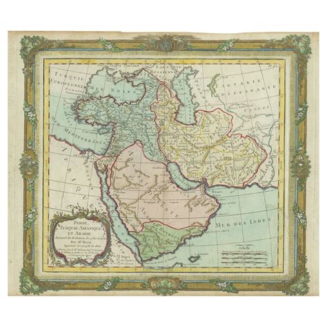 Antique Bible Map of the Middle East by A. Schut, 1743 For Sale at 1stDibs | biblical map of ...