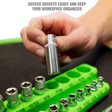 OEMTOOLS 22485 3 Piece SAE Magnetic Socket Organizers, Socket ...