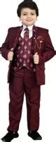BT DEZINES 5 Piece Coat Pant Suit Set For Boys Self Design Boys Suit ...