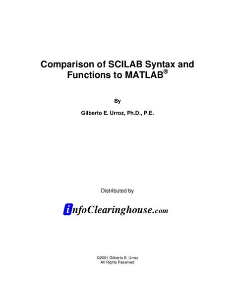 Image result for Scilab vs MATLAB
