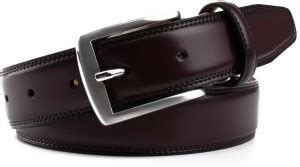 CONTACTS Men Formal Maroon Genuine Leather Belt Dark Brown - Price in ...