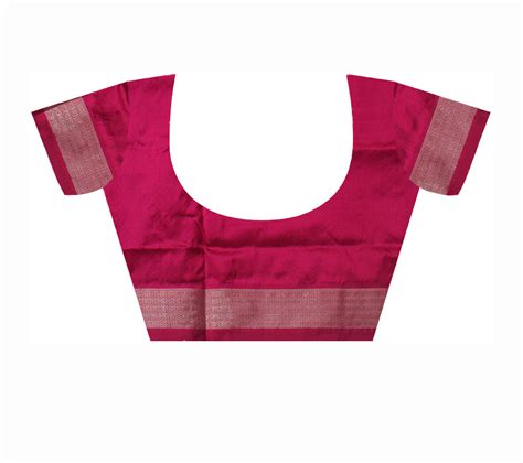 Pasapali box pattern pure silk saree is blue and rosy-pink color base.