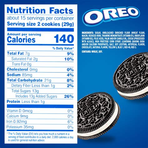 Oreos Nutrition Facts