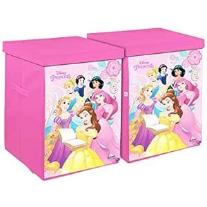 Heart Home Disney Princess Print Laundry Basket|Foldable Clothes Hamper ...