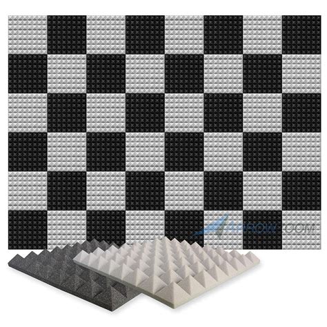 Buy Arrowzoom 48 Pieces of 50 X 50 X 5 cm Pyramid Black and Gray ...