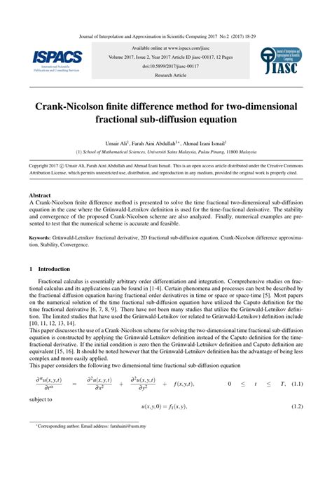 +Examples of Crank Nikolson Metho Implicit Method Using Finite Difference Method 的图像结果