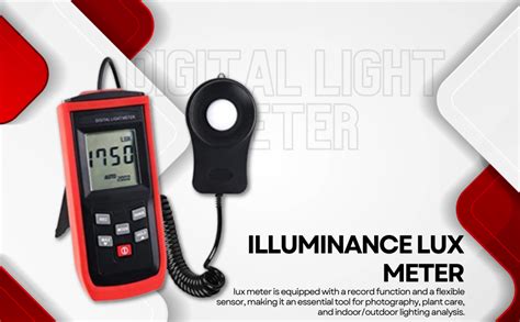 Real Instruments Digital Lux Meter Light Meter Digital Illuminance ...