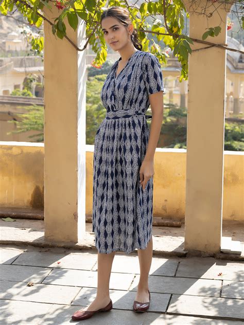 Marie Indigo Dress – Ragavi