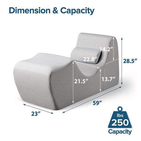 Buy ZINUS Lotus Zero Gravity Chaise Lounger / Foam Recliner for Living ...