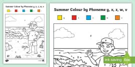 Summer Colour by Digraph Pack (teacher made) - Twinkl