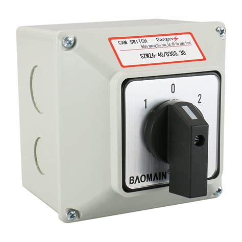 Baomain Universal Rotary Changeover Switch SZW26-40/D303.3D with Master ...