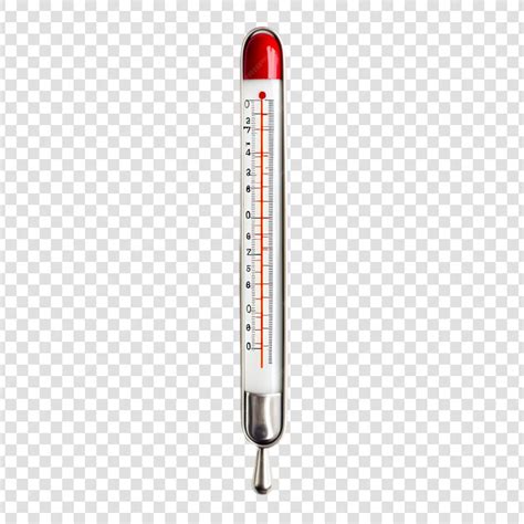 Le thermomètre supérieur rouge montre l'outil de mesure de la ...