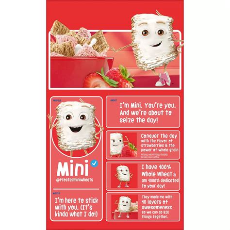 Kellogg's Frosted Mini-Wheats Strawberry Cold Breakfast Cereal - Shop ...